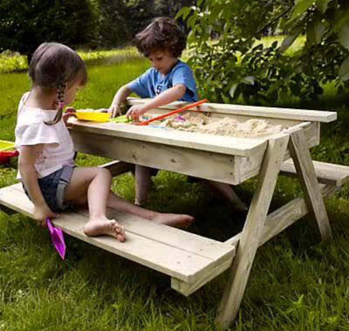 Table pique-nique avec compartiment