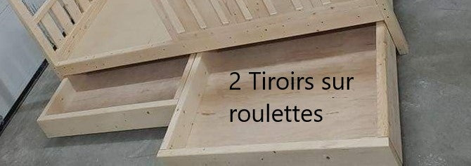 Lit style maisonnette - Double - Avec choix options